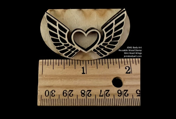 MINI STAMP - Heart Wings